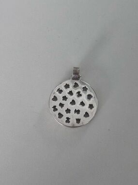 Tous Silver Round Pendant Necklace